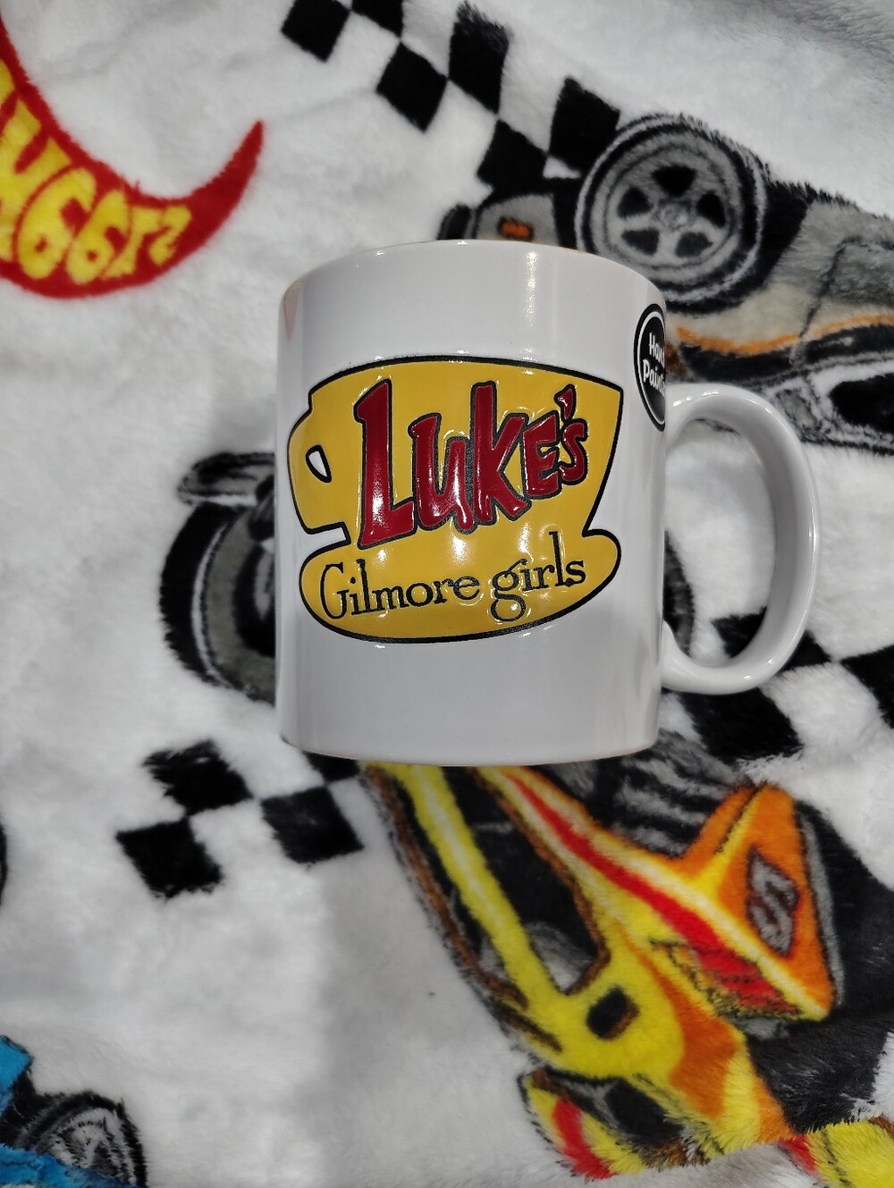 Luke's Gilmore Girls Ceramic Coffee Mug - White with Yellow & Red Logo